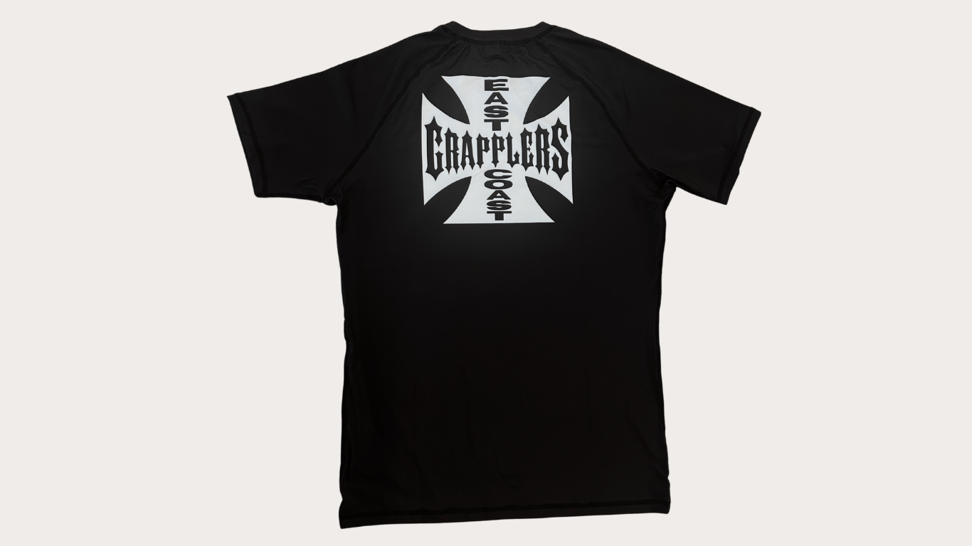 IRON CROSS RASH GUARD BLACK