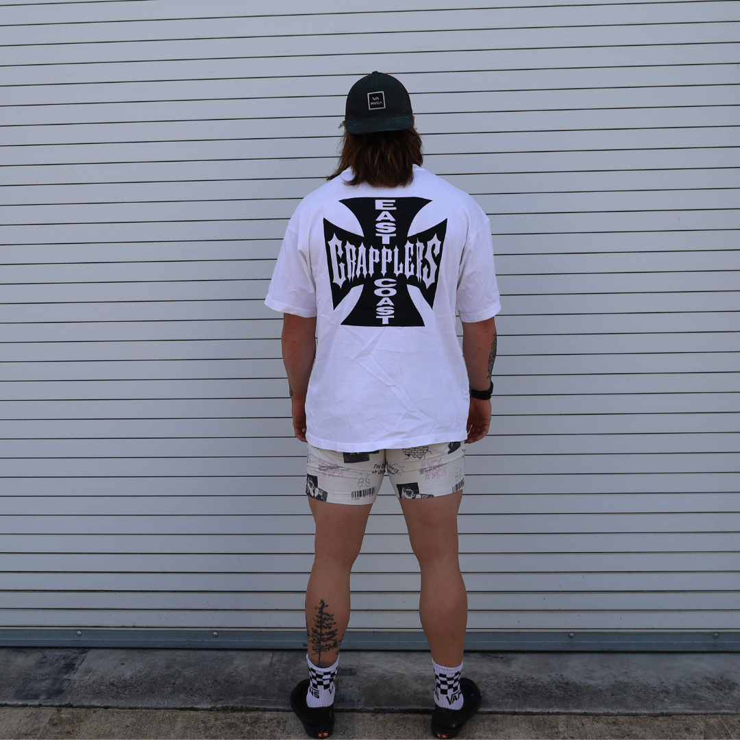 IRON CROSS SHIRT WHITE TEE