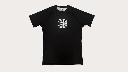 IRON CROSS RASH GUARD BLACK